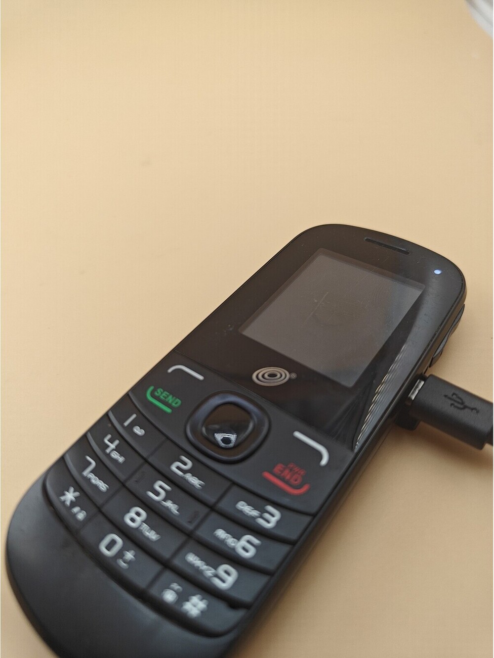 Alcatel A205G TracFone Black Boot Loop Flip Phone For Parts/Repair AS IS